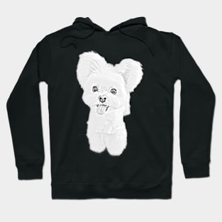 Cute Dog Pencil Art Design Hoodie